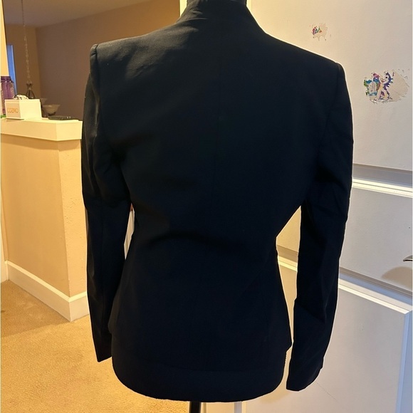 Theory Lanai Open Front Stretch Wool Angled Blazer Size 4 - Picture 6 of 8